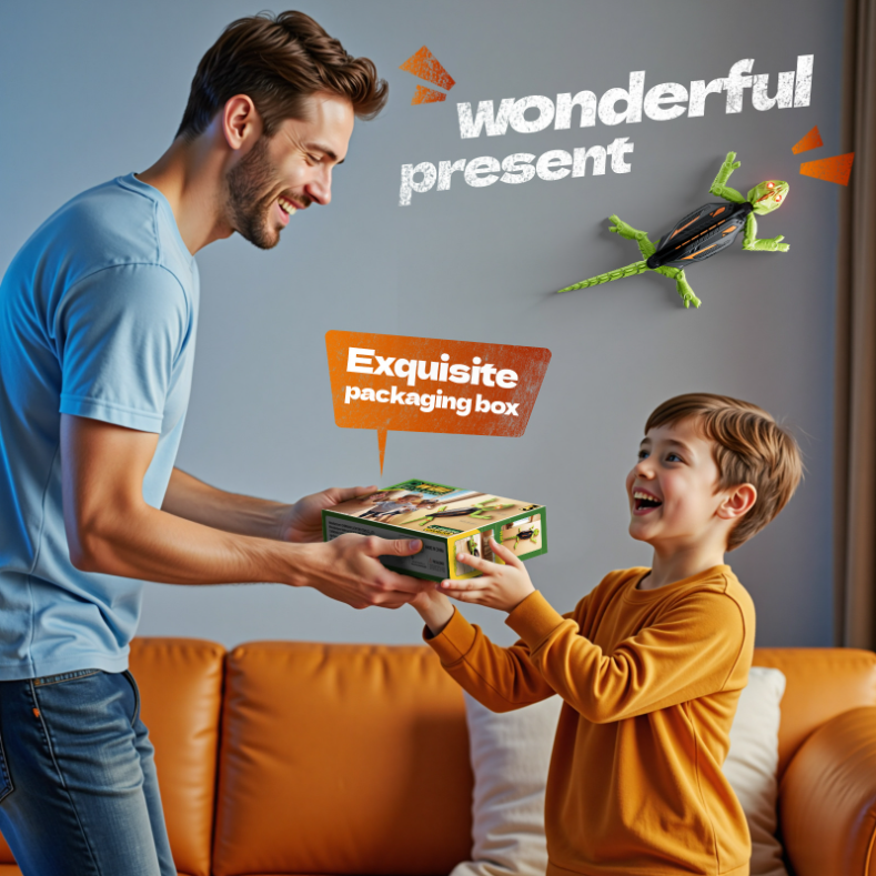 🔥 LIMITED DEAL! -Save $15!🔥Realistic Remote Control Lizard Wall Crawler Toy