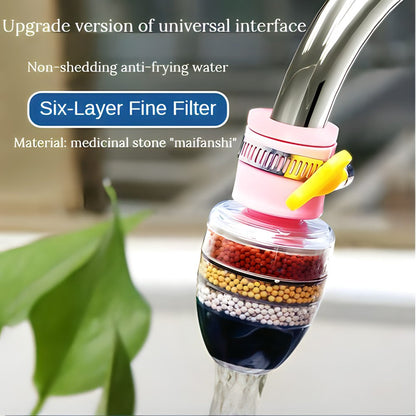 🔥Telescopic rotating faucet splash-proof head kitchen water purifier filter with medical stone water-saving shower artifact🔥