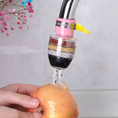 🔥Telescopic rotating faucet splash-proof head kitchen water purifier filter with medical stone water-saving shower artifact🔥