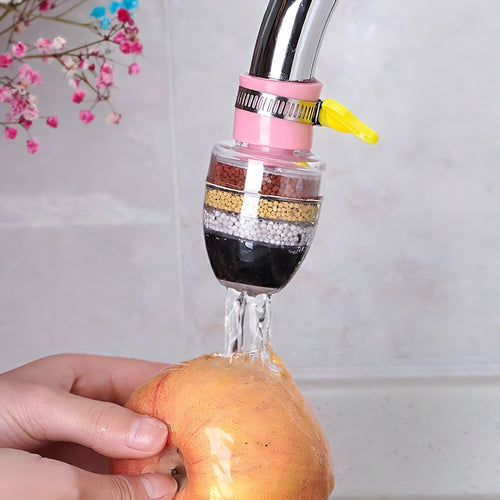 🔥Telescopic rotating faucet splash-proof head kitchen water purifier filter with medical stone water-saving shower artifact🔥