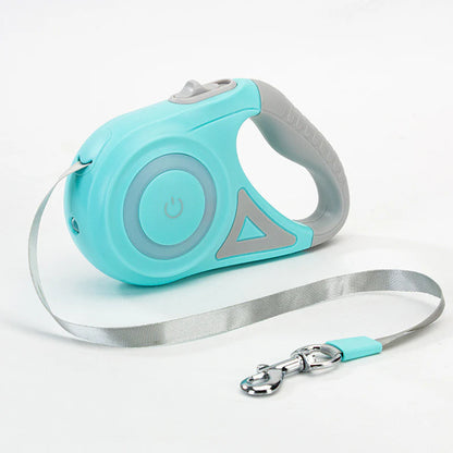 🐶Retractable Dog Leash with Collar & Spotlight – 🐕Automatic Pet Traction Rope for Small & Medium Dogs❤️🐾