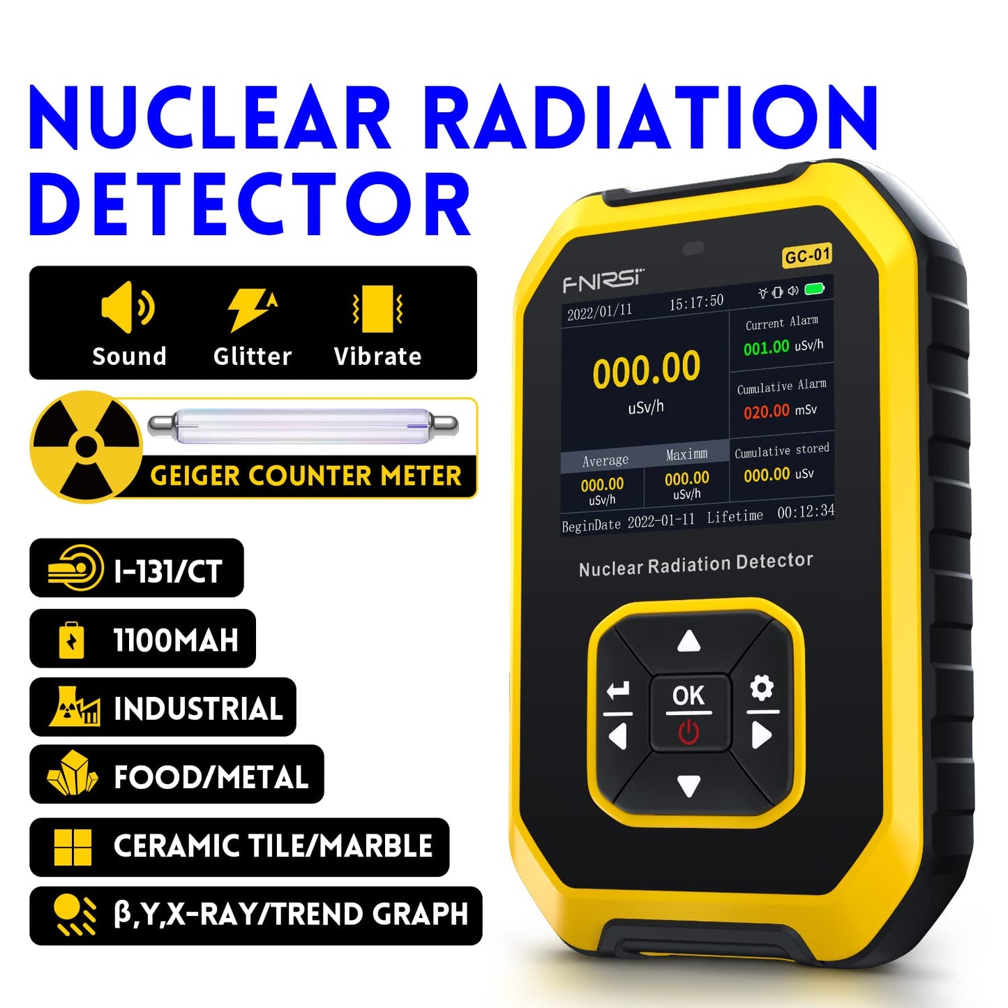 🔥Geiger counter nuclear radiation detector🔥