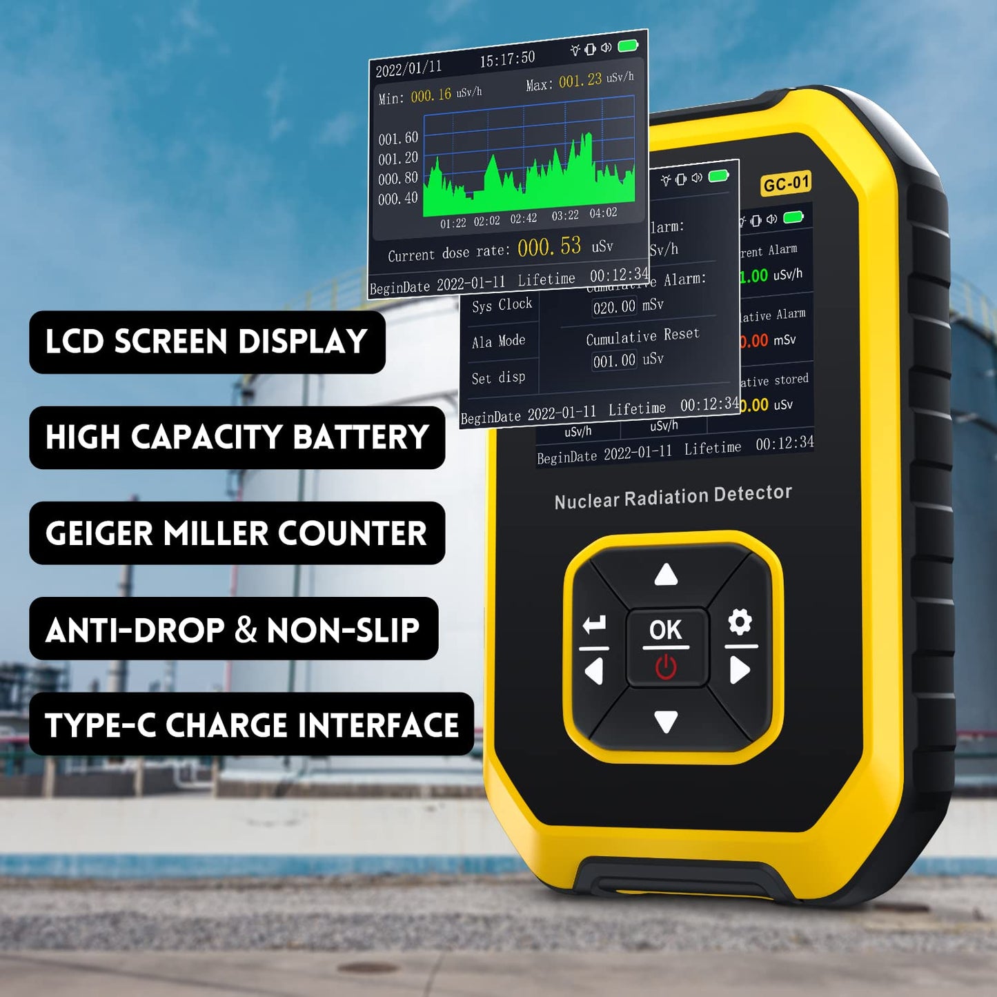 🔥Geiger counter nuclear radiation detector🔥