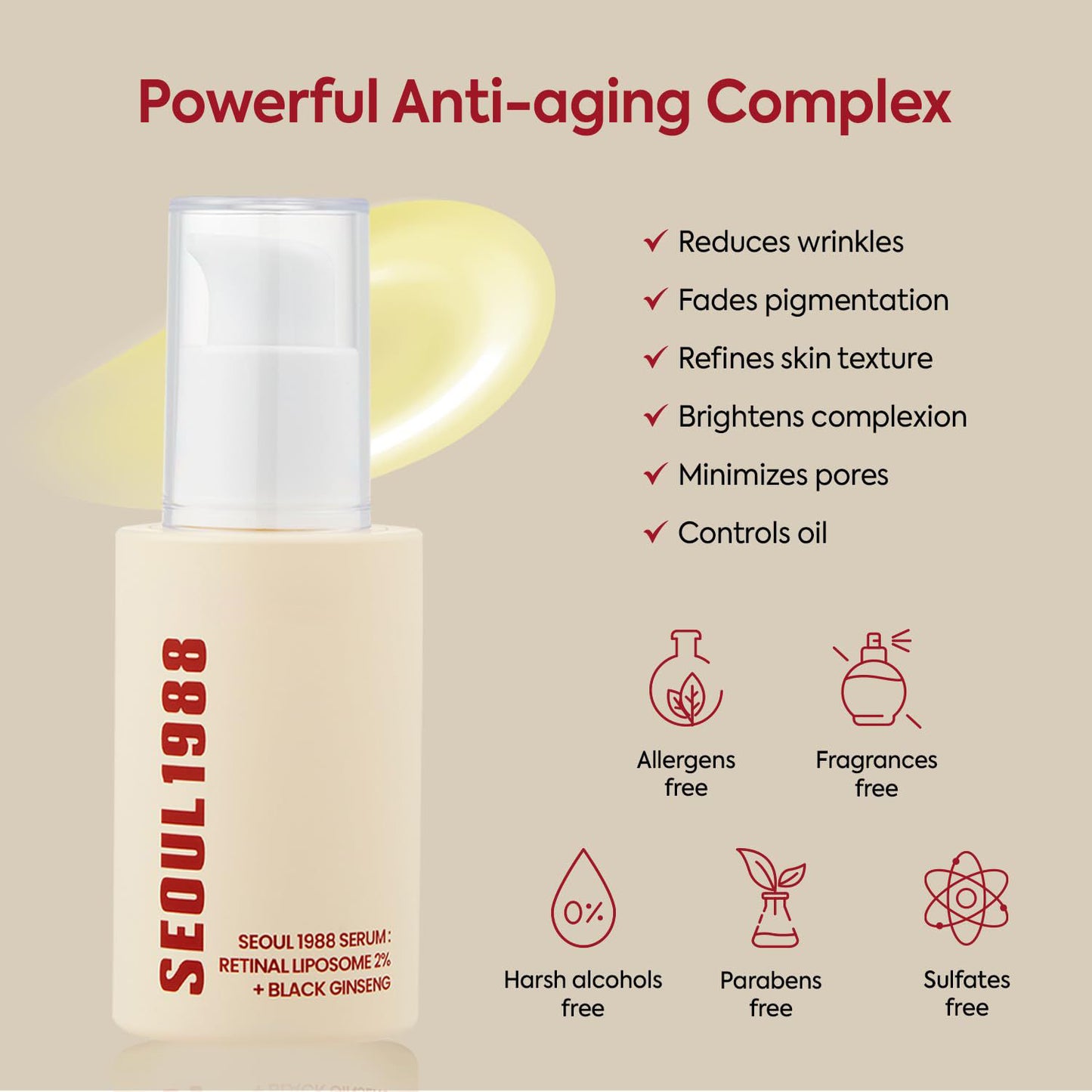 Retinol & Ginseng Brightening Serum ✨ | Dark Spot Corrector for Elbows, Armpits & Face