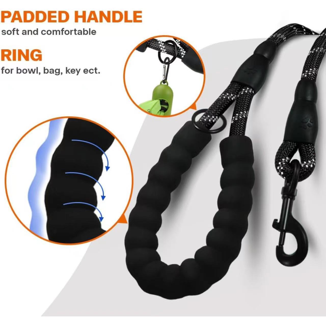 🔥Pet leash, dog leash, reflective strip, dog leash, no hand-binding, dog leash, anti-bite🔥