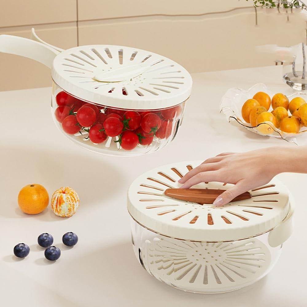 Hot Sale 62% Off New Draining Basket With Lid