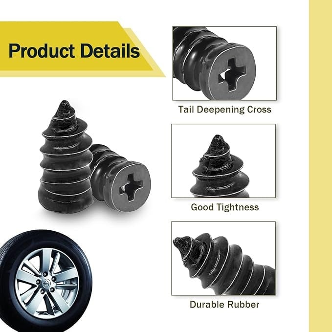 ⏳ LIMITED TIME OFFER | 60PCS Tire Repair Rubber Nails Kit✨