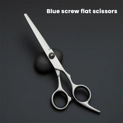 🔥Hairdressing tooth scissors flat scissors hair salon professional thinning scissors home portable bangs hairdressing tool flat tooth scissors set🔥