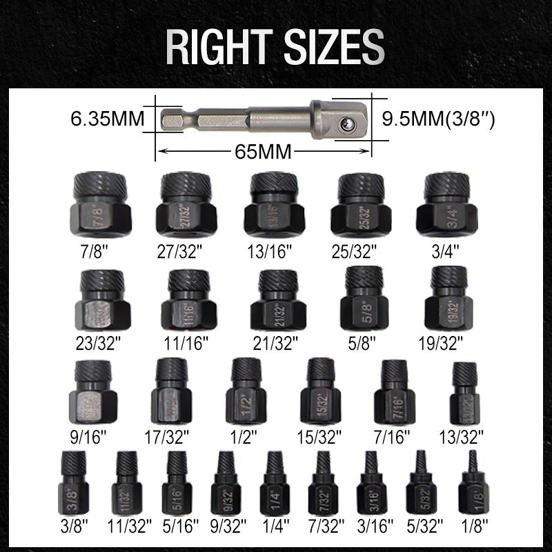 Free Shipping✨26pcs Broken Screw and Bolt Extractor Set
