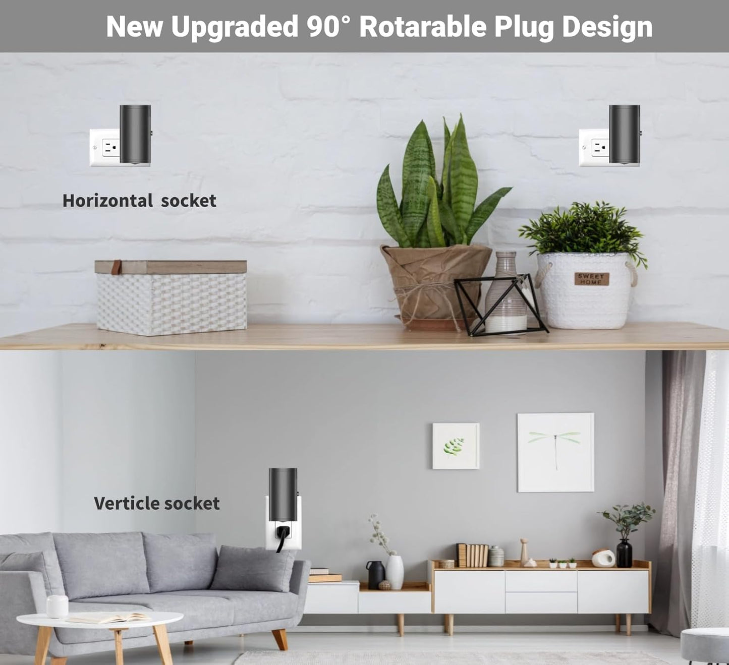 Sensor LED Night Light 🌙 | Auto-On & Dimmable—Hassle-Free Night Glow!