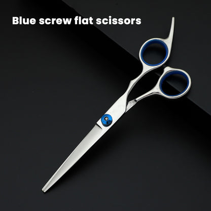 🔥Hairdressing tooth scissors flat scissors hair salon professional thinning scissors home portable bangs hairdressing tool flat tooth scissors set🔥