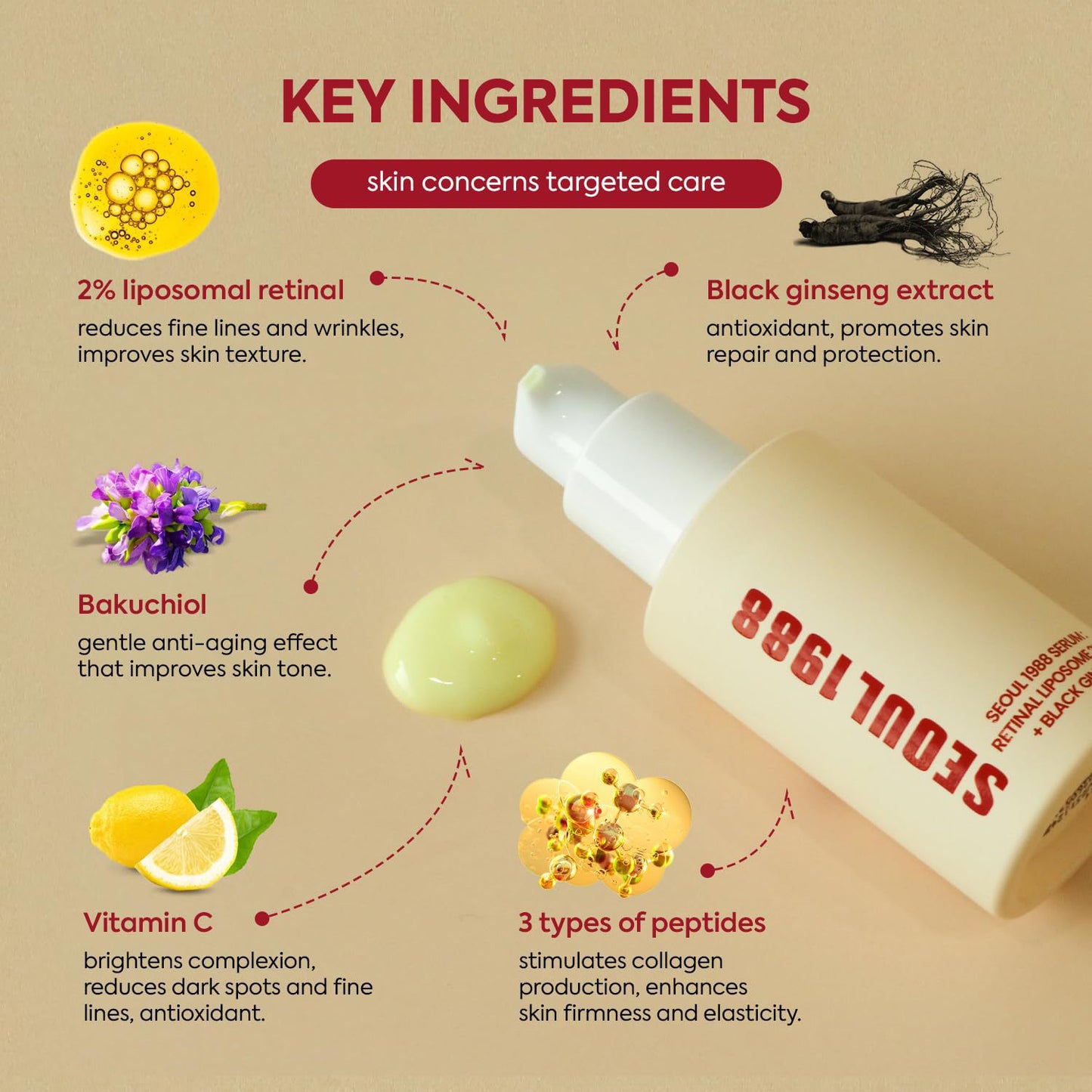 Retinol & Ginseng Brightening Serum ✨ | Dark Spot Corrector for Elbows, Armpits & Face