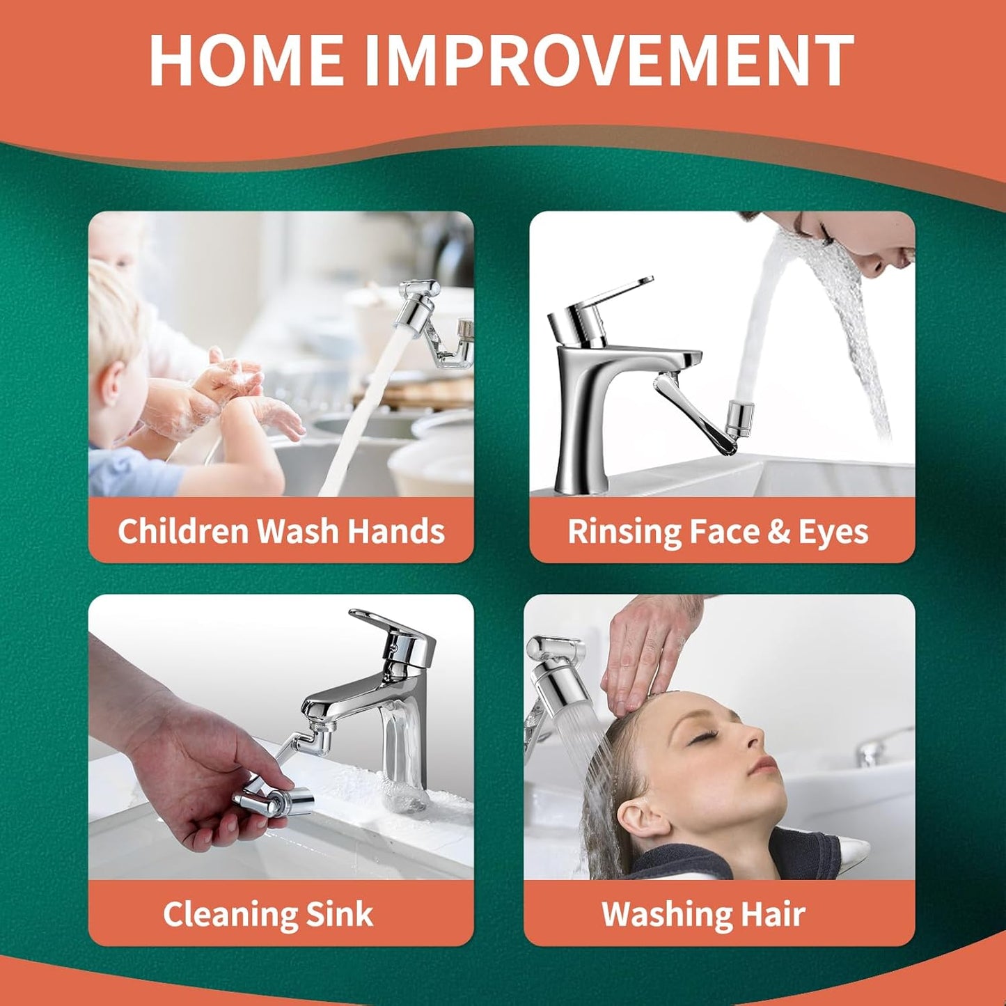 Limited Time Offer ⏰|1080° Swivel Faucet-Extender Sink-Aerator