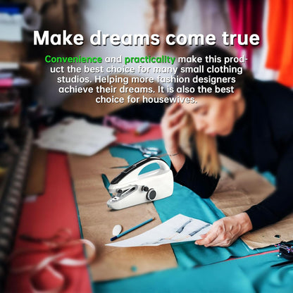 Handheld Sewing Machine 🧵 | Portable Stitcher for Quick Repairs & Crafts