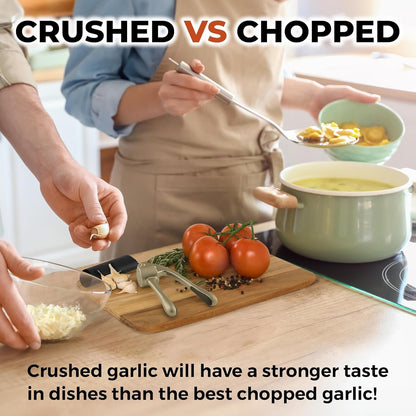 KLENIMORE ™ 🧄Premium Garlic Press Set - Rust Proof & Dishwasher Safe Professional Garlic Mincer Tool 🧄