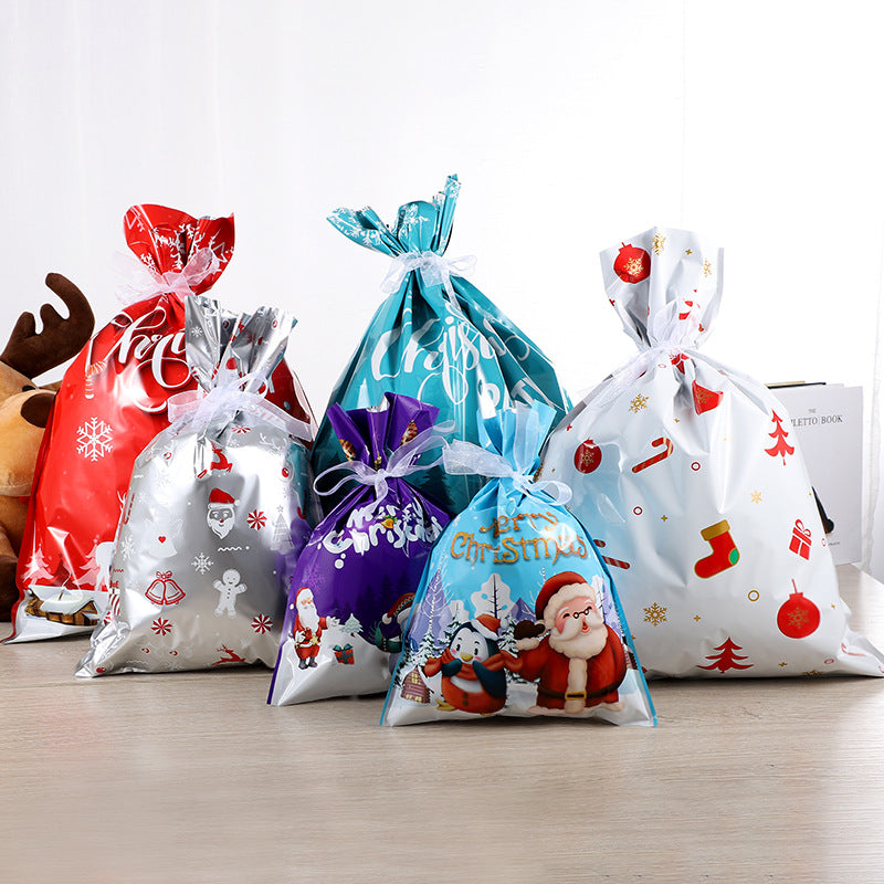 Holiday promotions！🎄mas Gift Bags Holiday 🎁Reusable Santa Gift Bag Assorted✨