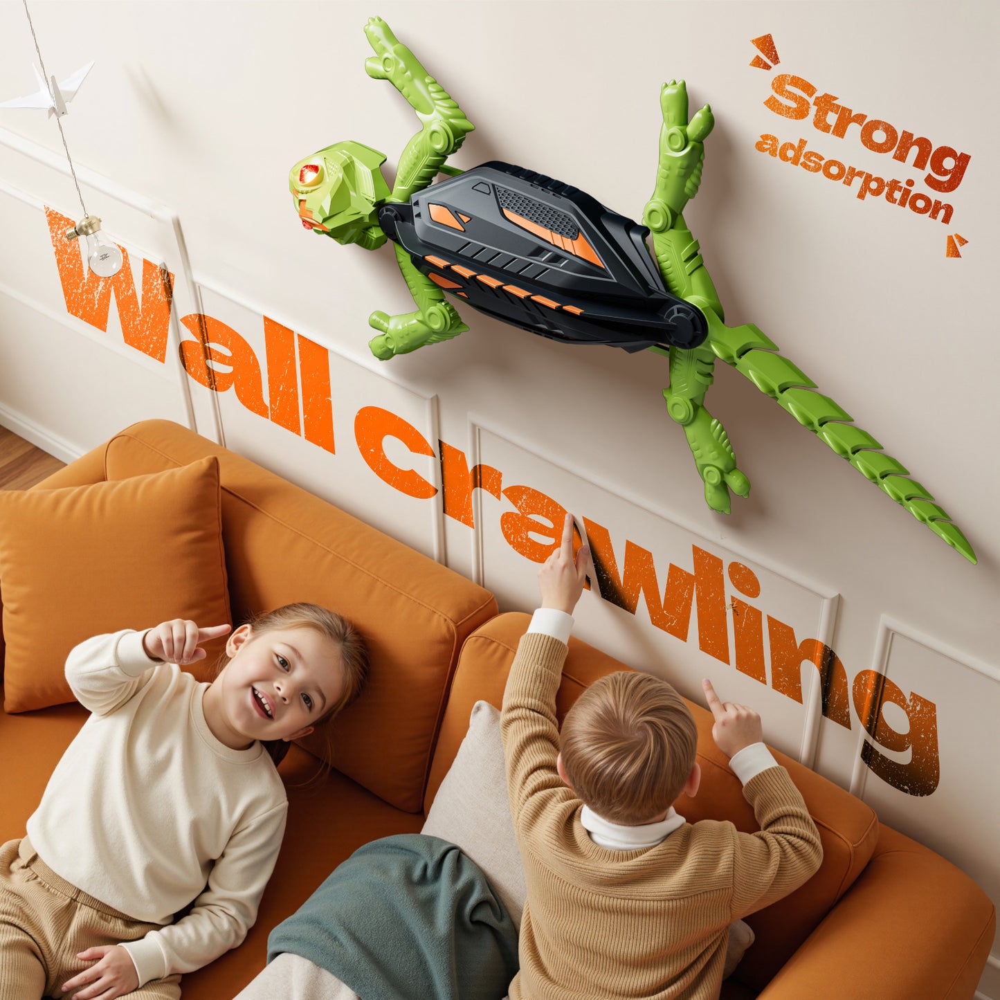 🔥 LIMITED DEAL! -Save $15！🔥Realistic Remote Control Lizard Wall Crawler Toy
