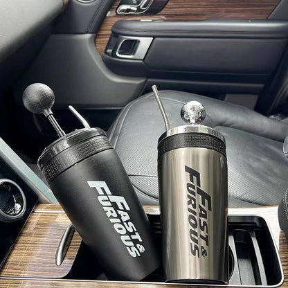 ⏳ LIMITED TIME OFFER | Stainless Steel Gear Shift Thermos