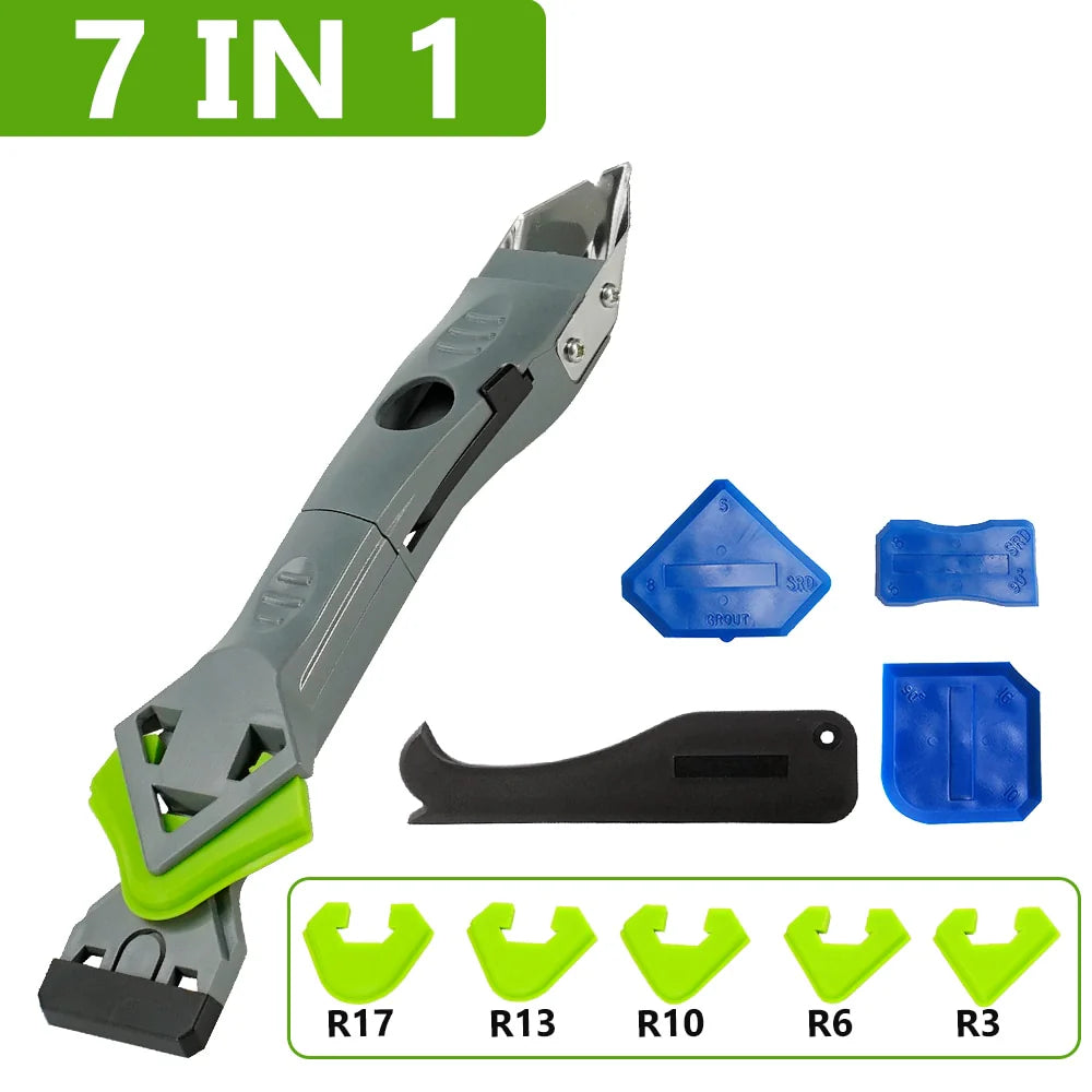 🔥 LIMITED DEAL! 🔥🛠️ 7-in-1  Silicone Spatula - Multi-Purpose Caulk Remover & Squeegee