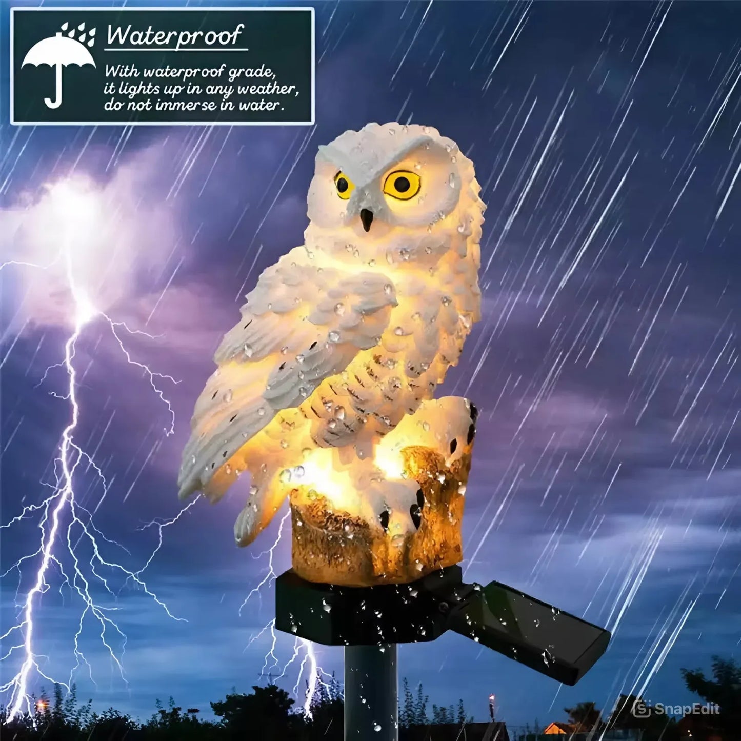 🔥 LIMITED TIME OFFER🔥 | Waterproof Solar Owl Light – LED Pathway Light🦉
