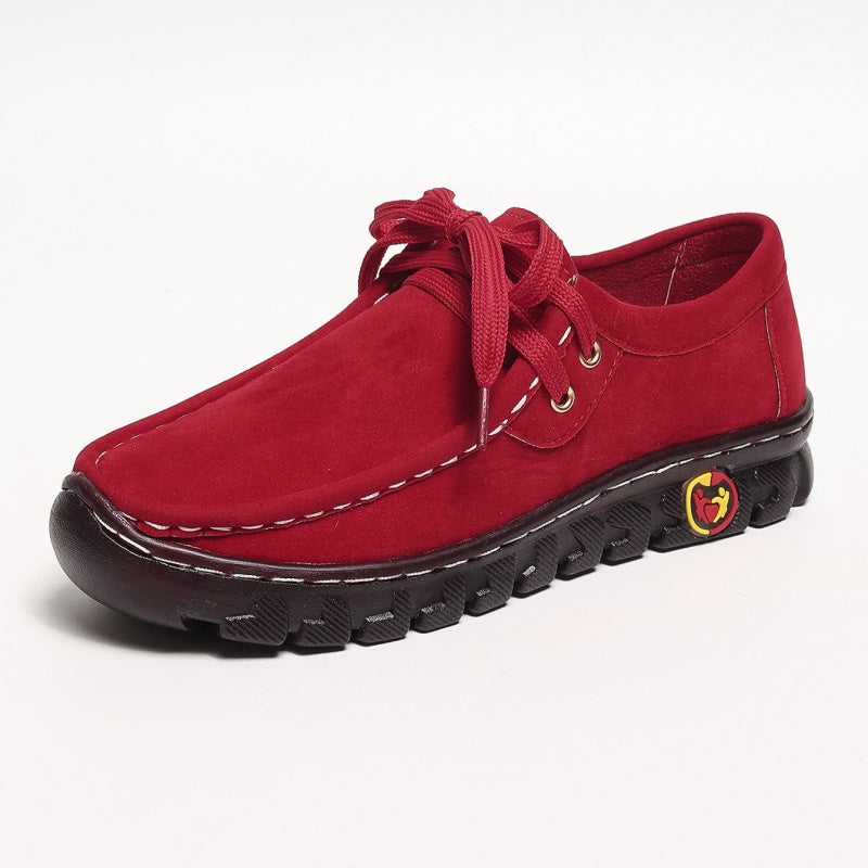 Women's Low Top Lace-up Stitching Flat Shoes 24-hour delivery from the US