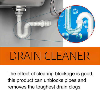 🎁🔥 Powerful pipe cleaner for kitchen and bathroom pipes - cleans clogged drains and unclogs toilets
