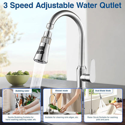 🔥360° rotating kitchen faucet filter extender anti-splash artifact mouth tap water purification universal universal household universal🔥