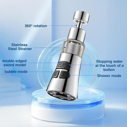 🔥360° rotating kitchen faucet filter extender anti-splash artifact mouth tap water purification universal universal household universal🔥