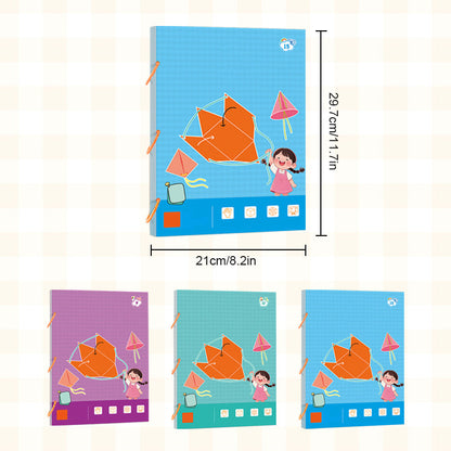 🔥New Upgrades👶✨Pull String 3D Geometry Learning Book